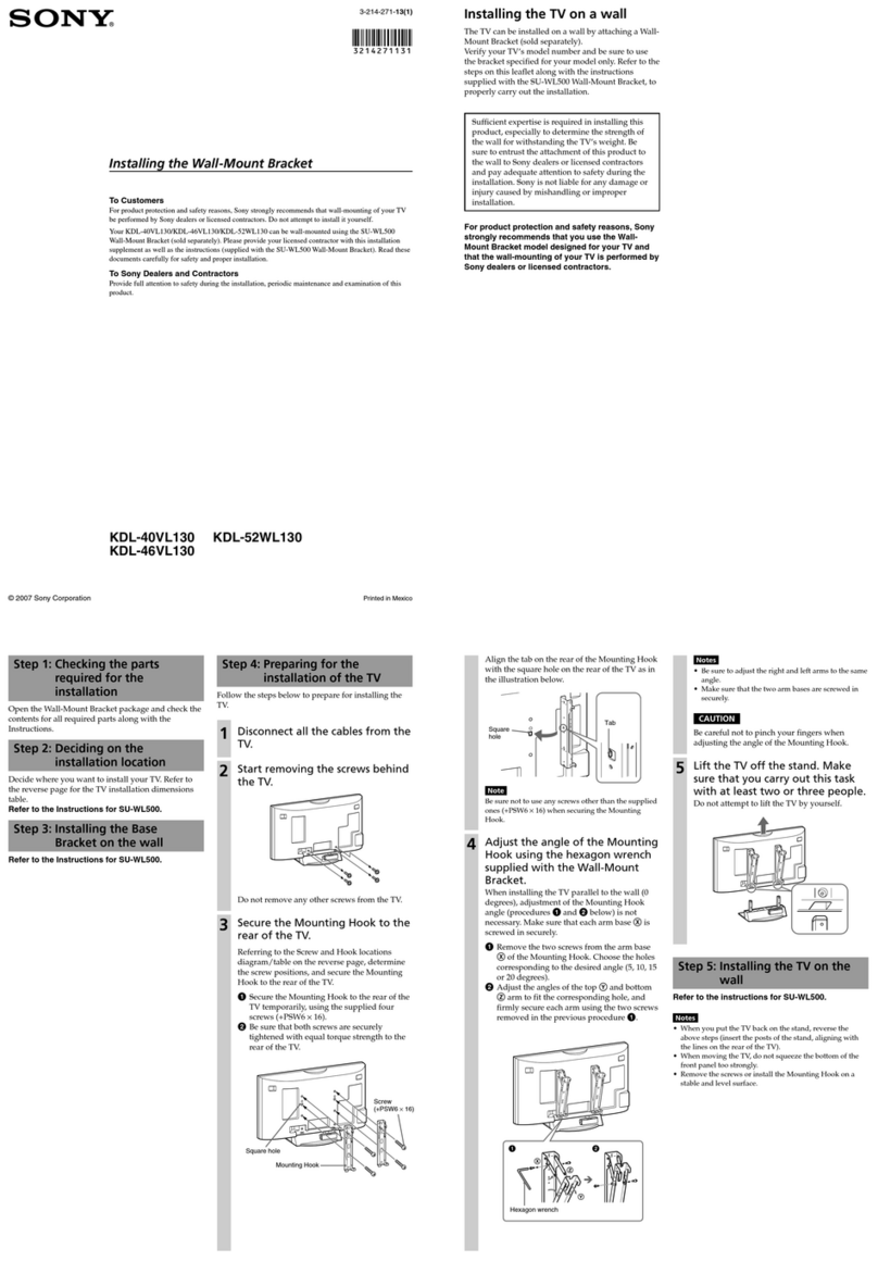 Sony KDL-40VL130 - 40" Bravia Vl-series Lcd... User manual