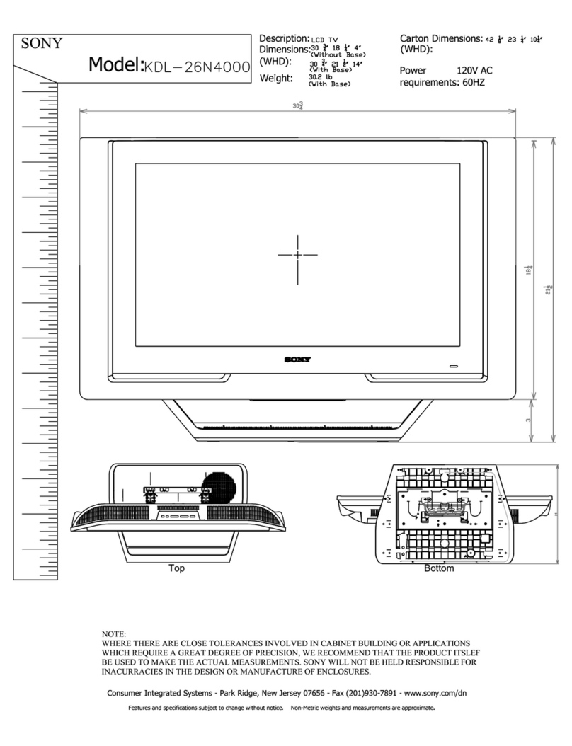 Sony KDL-26N4000 - 26" LCD TV User guide