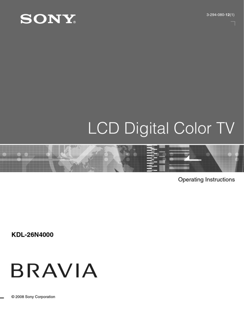 Sony KDL-26N4000 - 26" LCD TV User manual