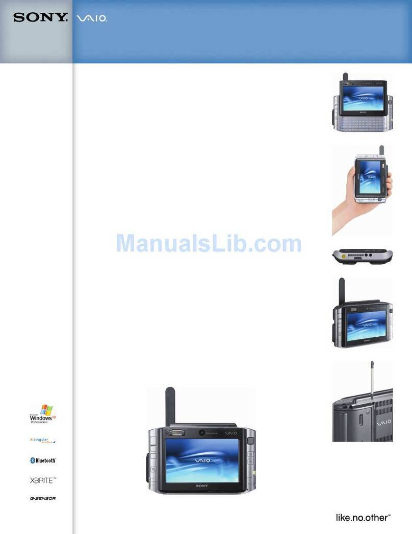 Sony VAIO VGN-UX180P User manual