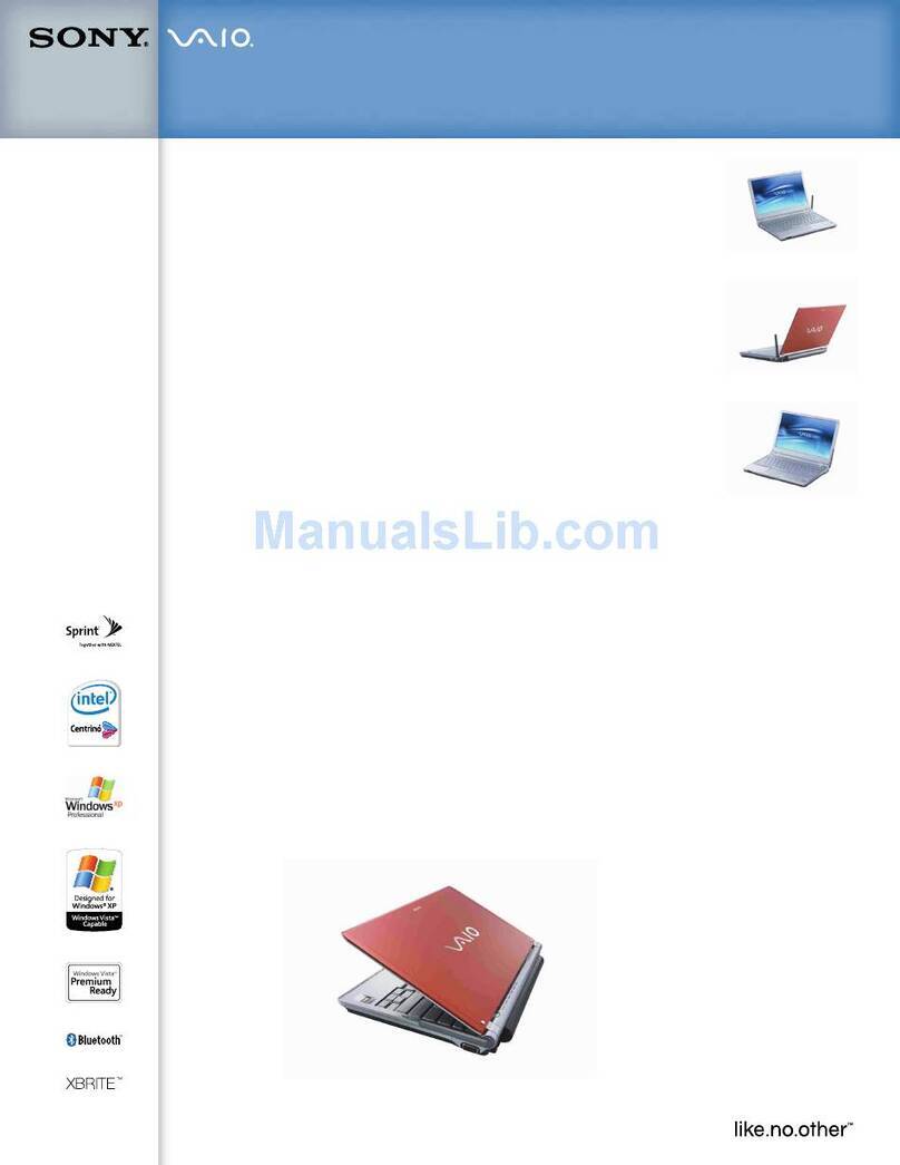 Sony VAIO VGN-TXN17P/T Specifications