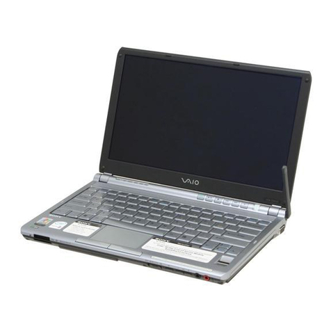 Sony VAIO VGN-TXN15P - VAIO - Core Solo 1.2 GHz supplementary guide