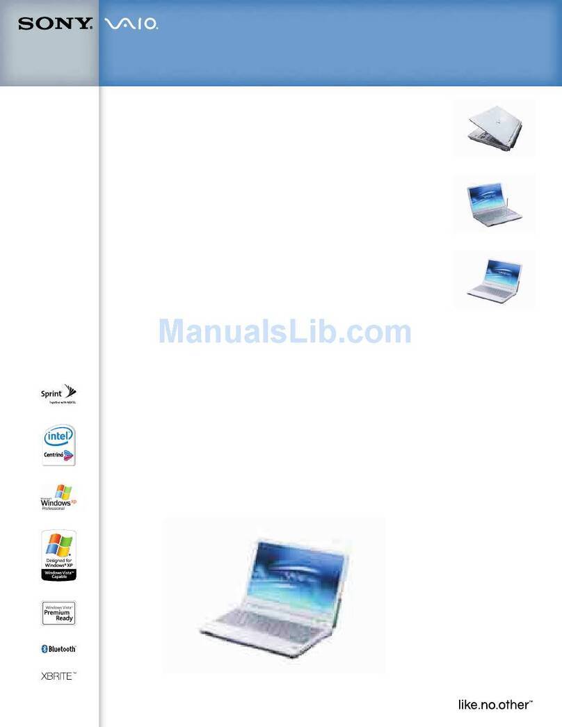 Sony VAIO VGN-TXN15P/W Specifications
