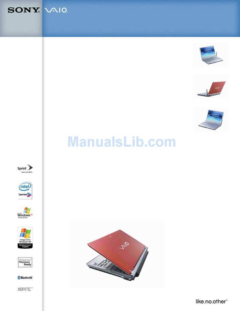 Sony VAIO VGN-TXN15P/T User manual Sony VAIO VGN-TXN15P/T User manual