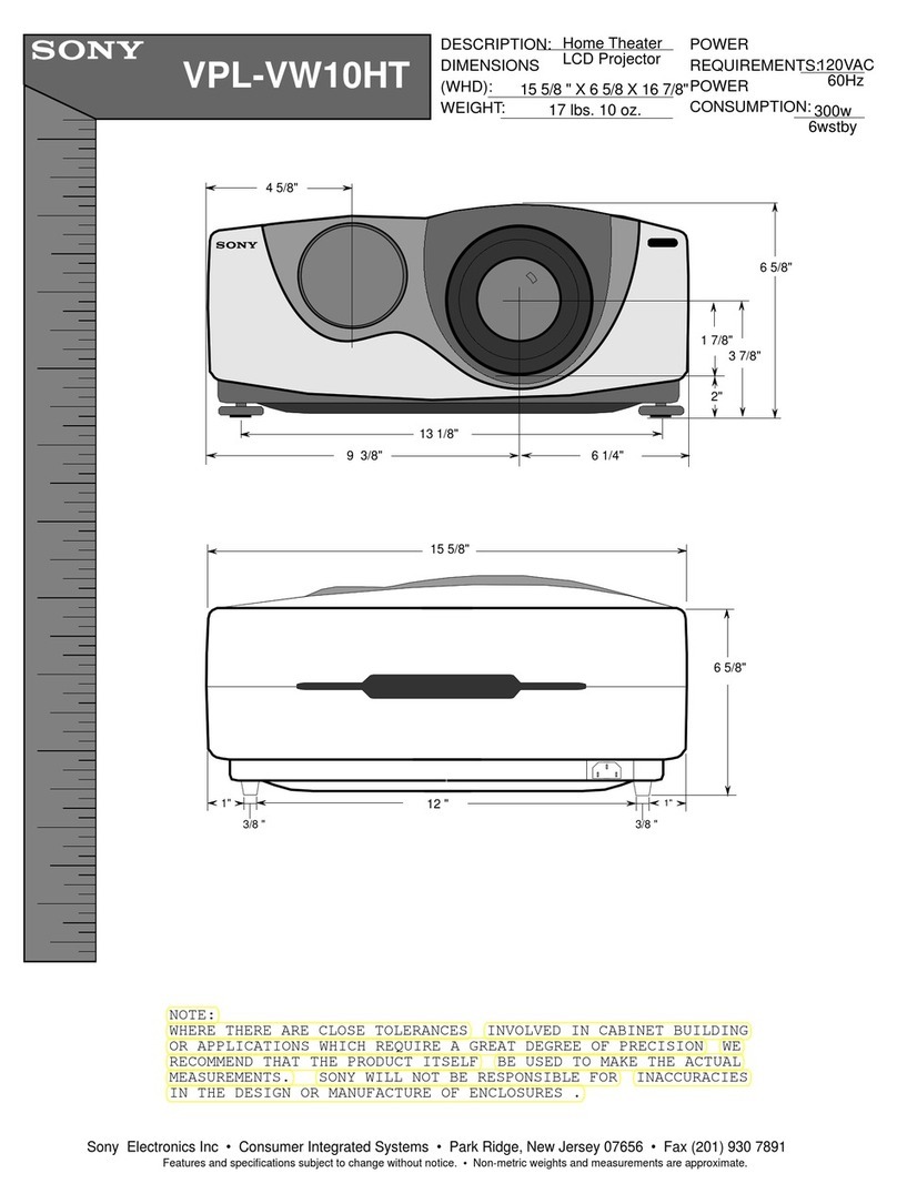 Sony VPL-VW10HT Guide