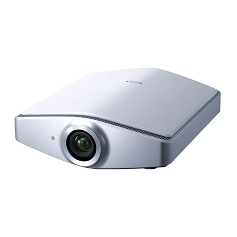 Sony VPLVW100 - Full HD Widescreen Projector User manual
