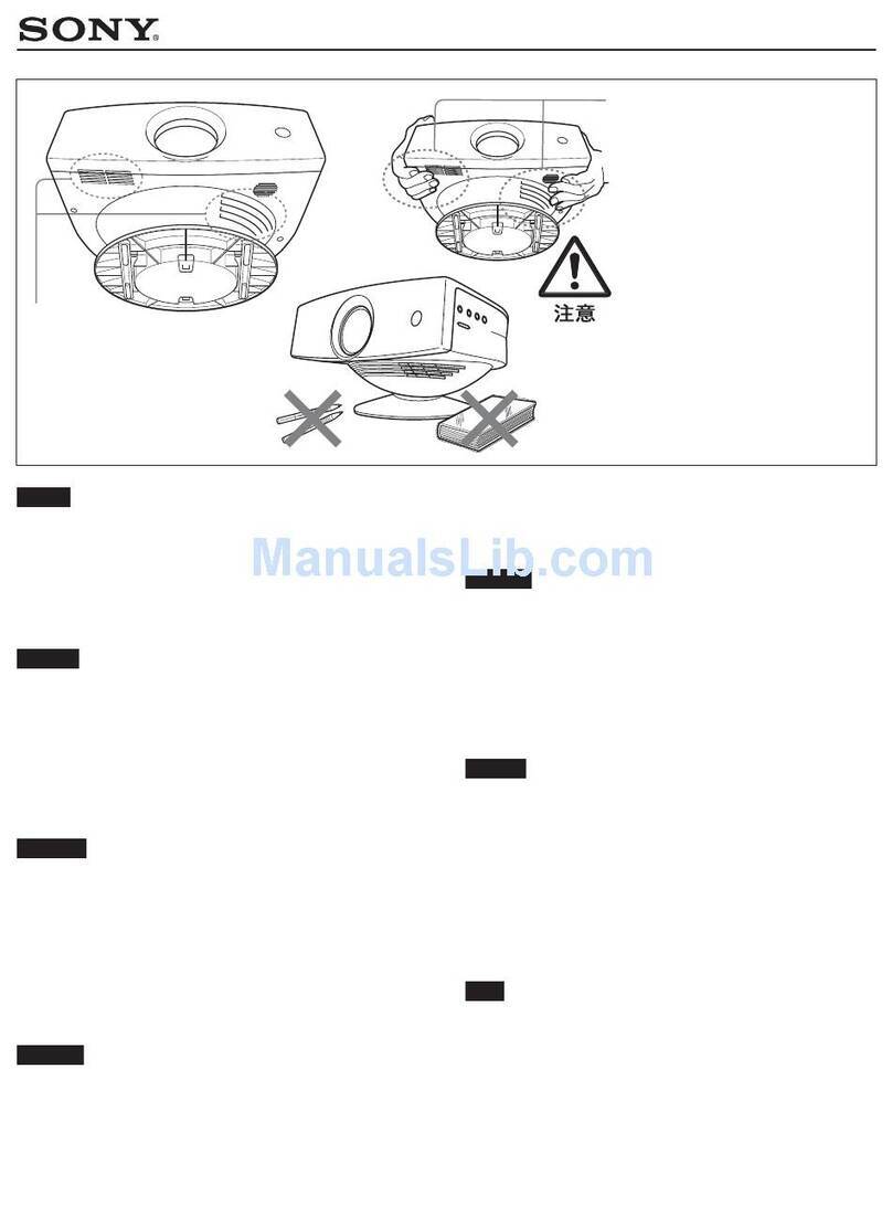 Sony VPLHS3 - Cineza Digital Home Entertainment LCD Front... Quick start guide