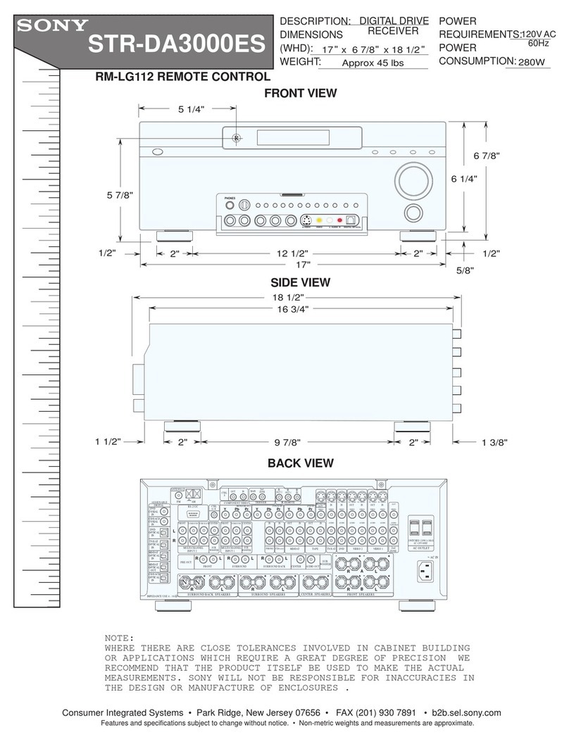 Sony STR-DA3000ES User guide