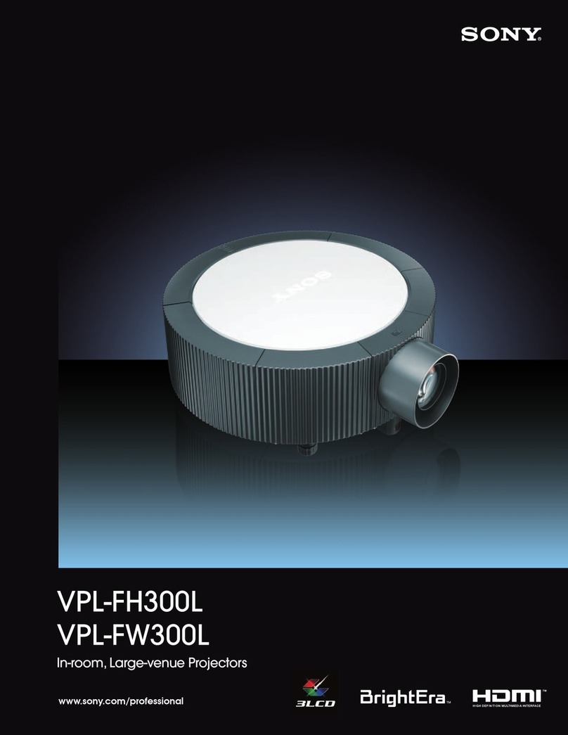 Sony HDMI VPL-FH300L Brochure & specs