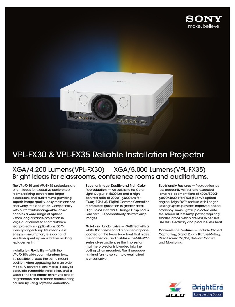 Sony VPL-FX35 User manual