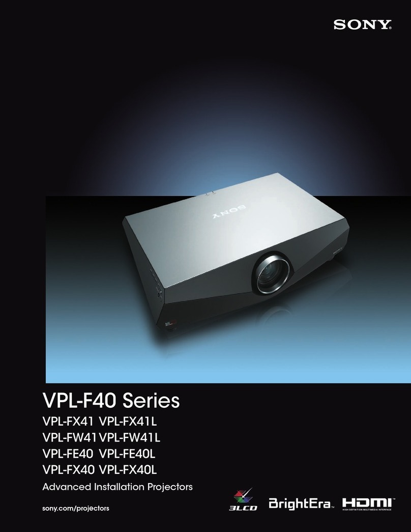 Sony HDMI VPL-FE40 User manual