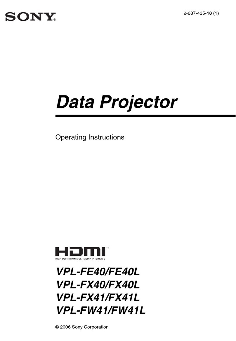 Sony HDMI VPL-FE40 User manual