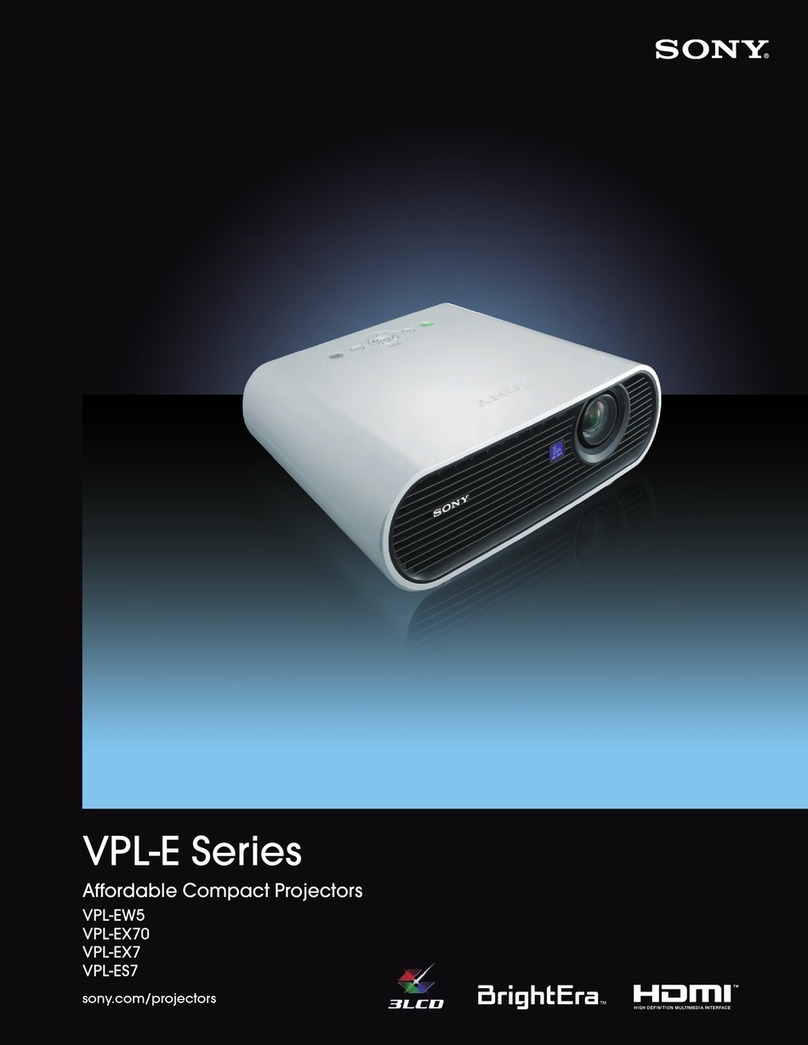 Sony VPL-ES7 User manual Sony VPL-ES7 User manual