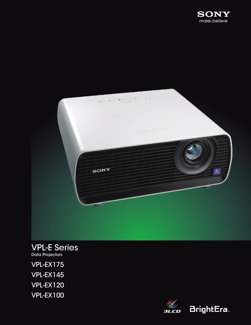 Sony VPL-EX100 User manual
