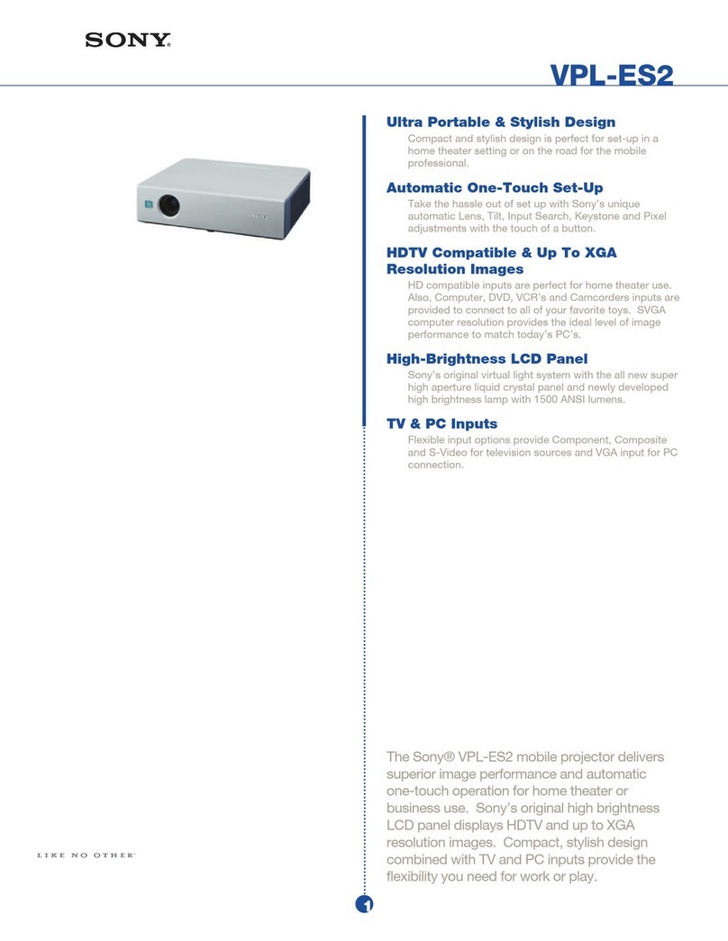 Sony VPL-ES2 User manual