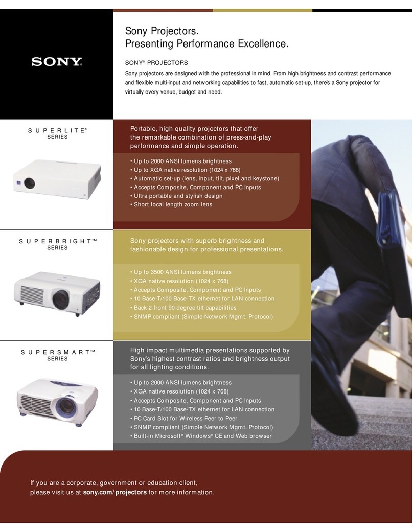 Sony Superlite VPL-CS6 Specifications