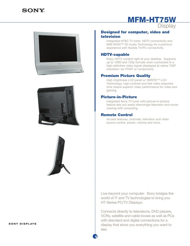 Sony MFM-HT75W User manual