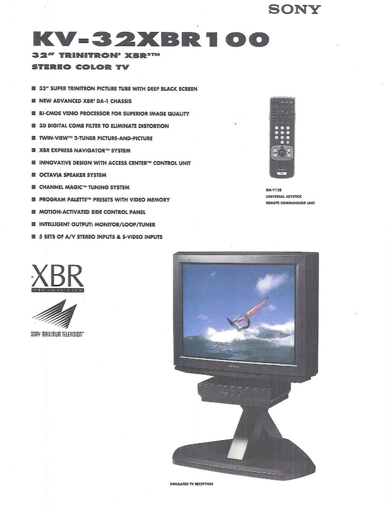 Sony KV-32XBR100 - 32" Trinitron Xbr2 Color... User manual