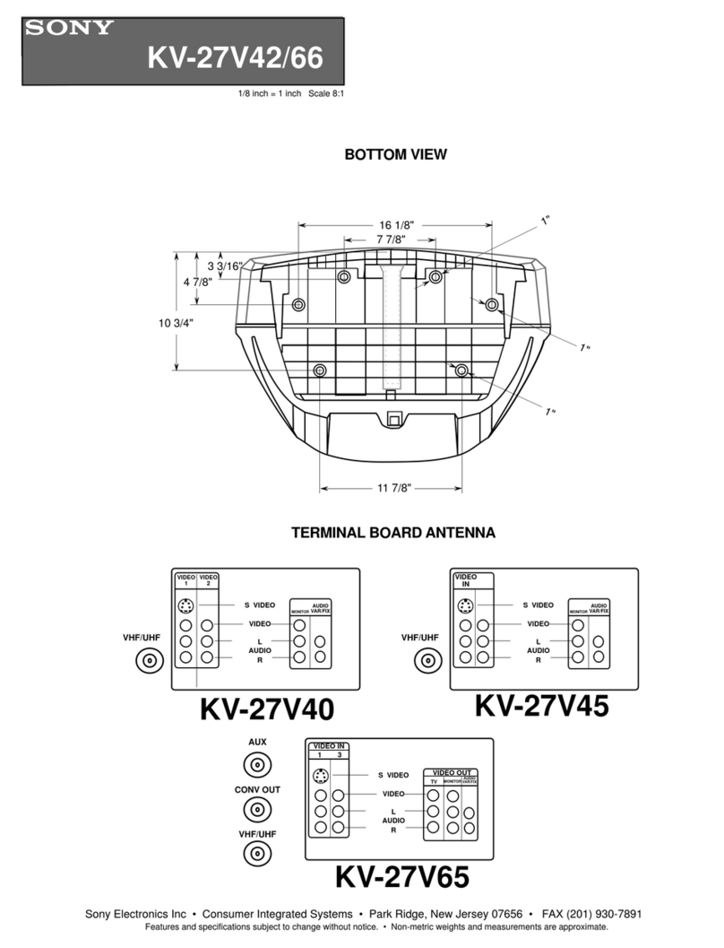 Sony Trinitron KV-27V42 User instructions