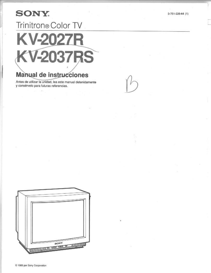 Sony Trinitron KV-2027R User manual
