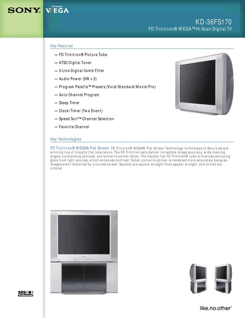 Sony FD Trinitron WEGA KD-36FS170 User manual