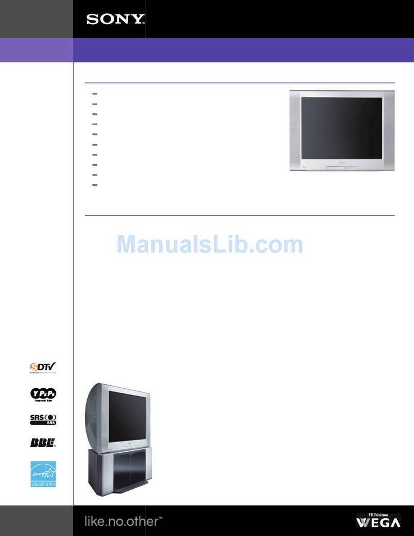 Sony KD-36FS130 - 36" Fd Trinitron Wega User manual