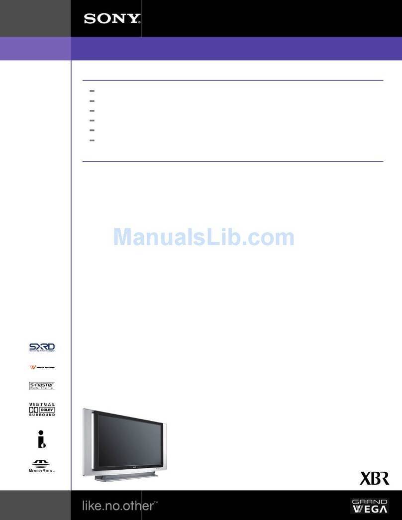 Sony QUALIA KDS-R50XBR1 brochure