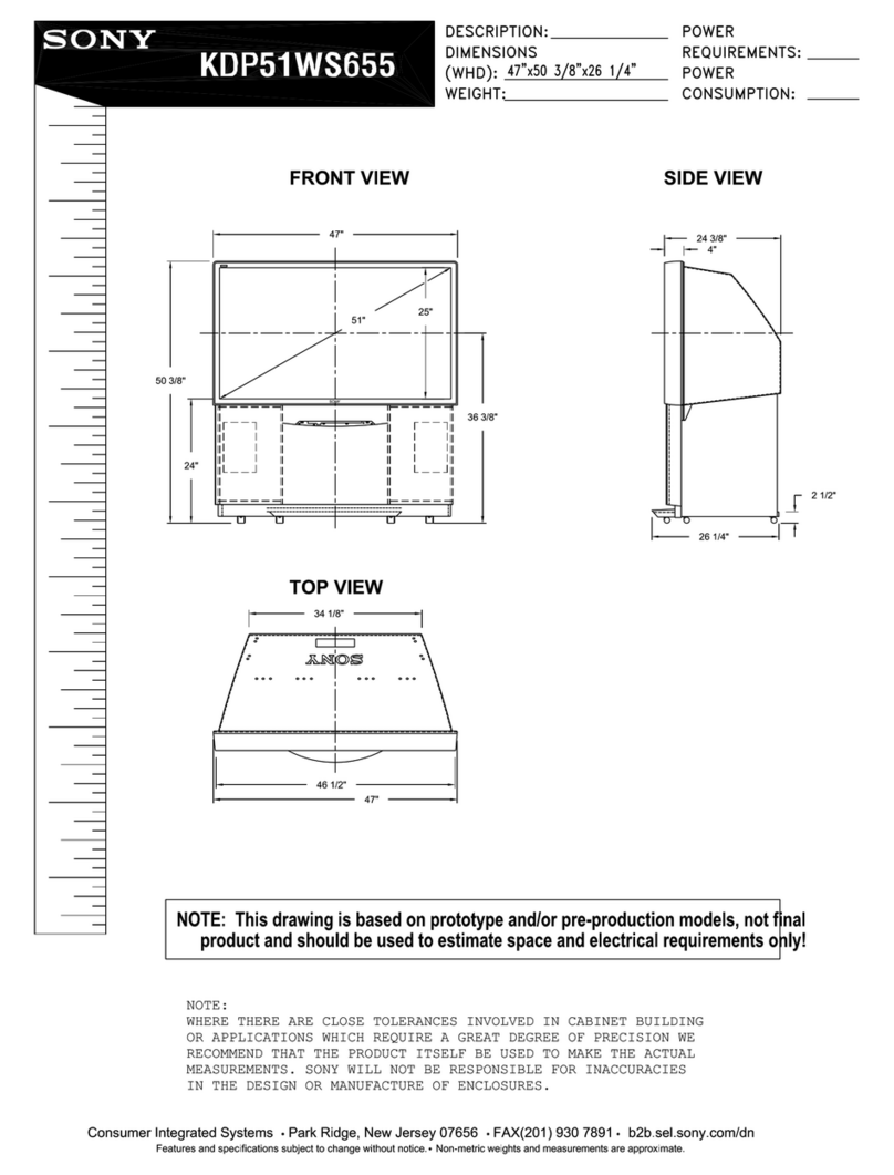 Sony KDP-51WS655, KDP-57WS655 User instructions
