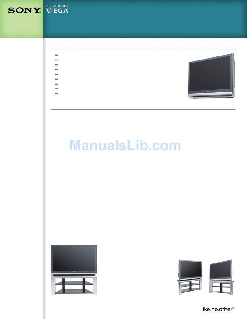 Sony GrandWega KDF-46E2000 User manual