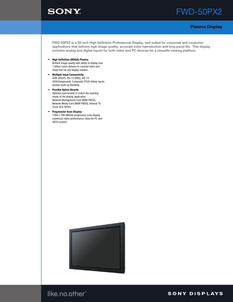 Sony FWD-50PX2 User manual