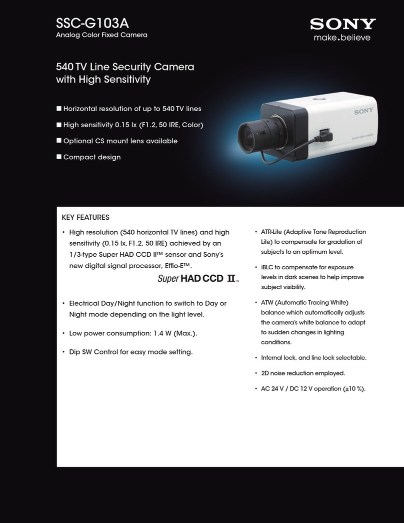Sony SSC-G103A Specifications