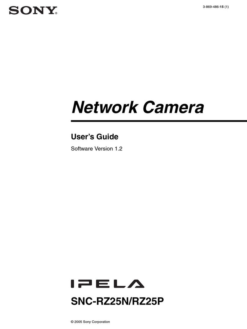 Sony SNC-RZ25N - Network Camera user guide