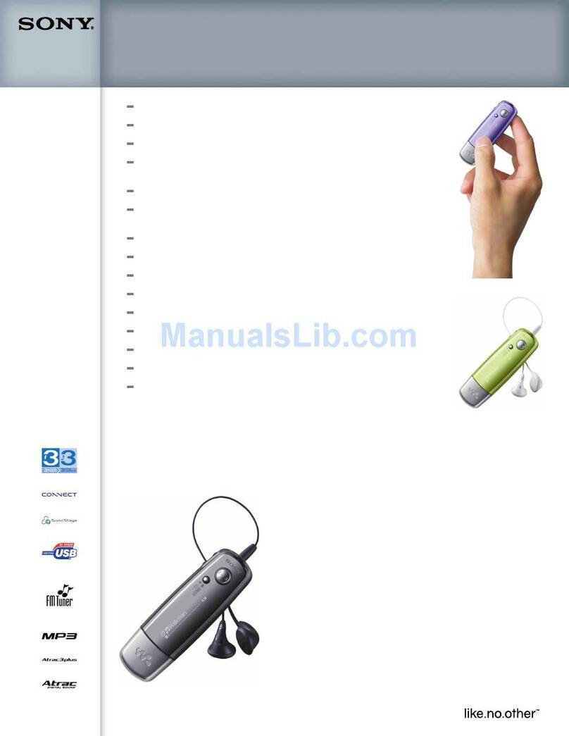 Sony Walkman NW-E005 User manual