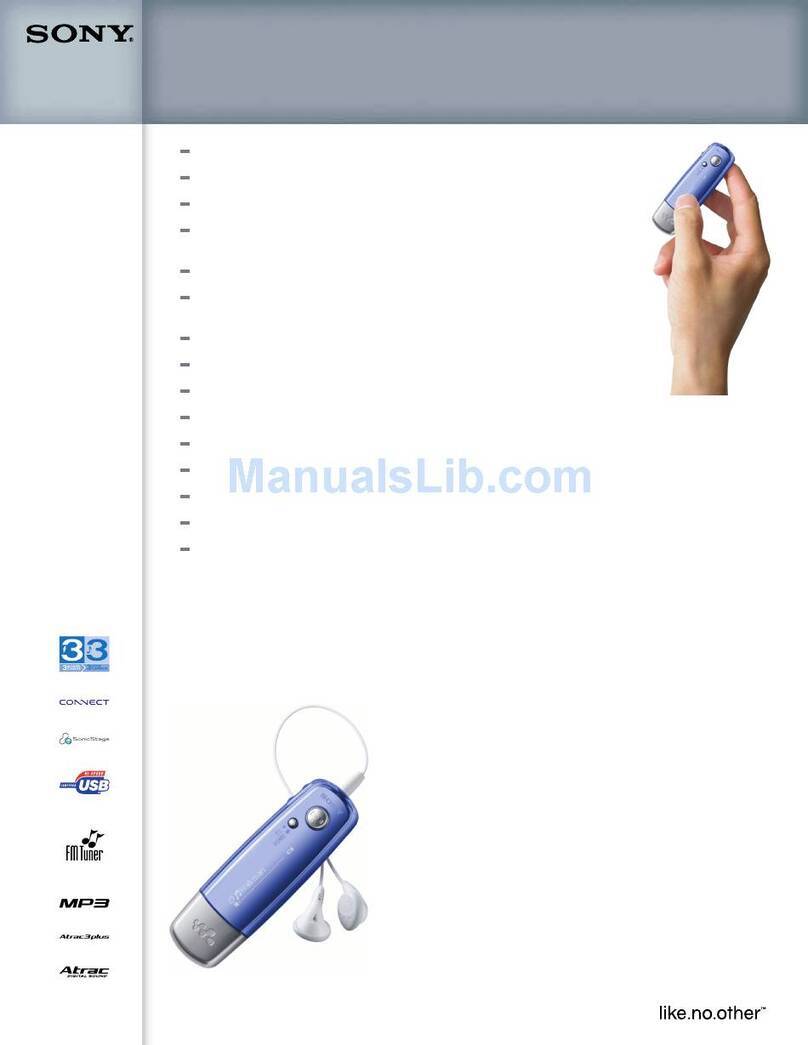 Sony Walkman NW-E002 Specifications