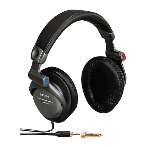 Sony MDR-V600 operating instructions