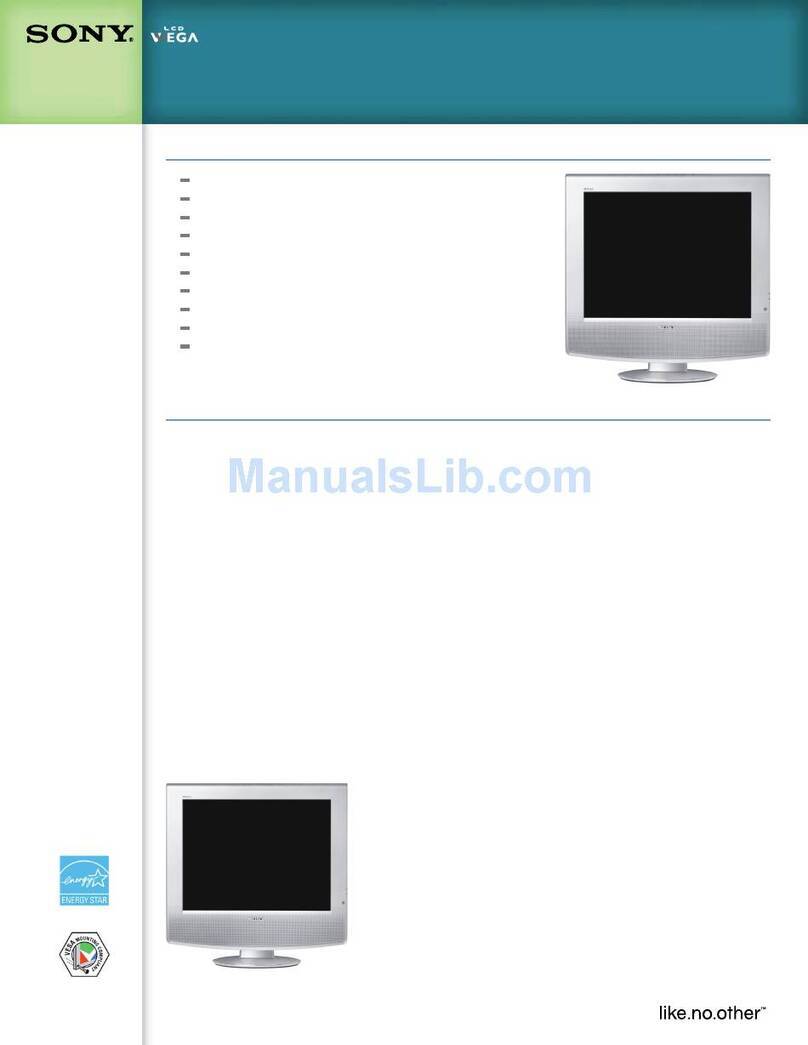 Sony WEGA KLV-S20G10 User manual