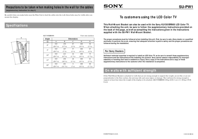 Sony WEGA KLV-30XBR900 Manual