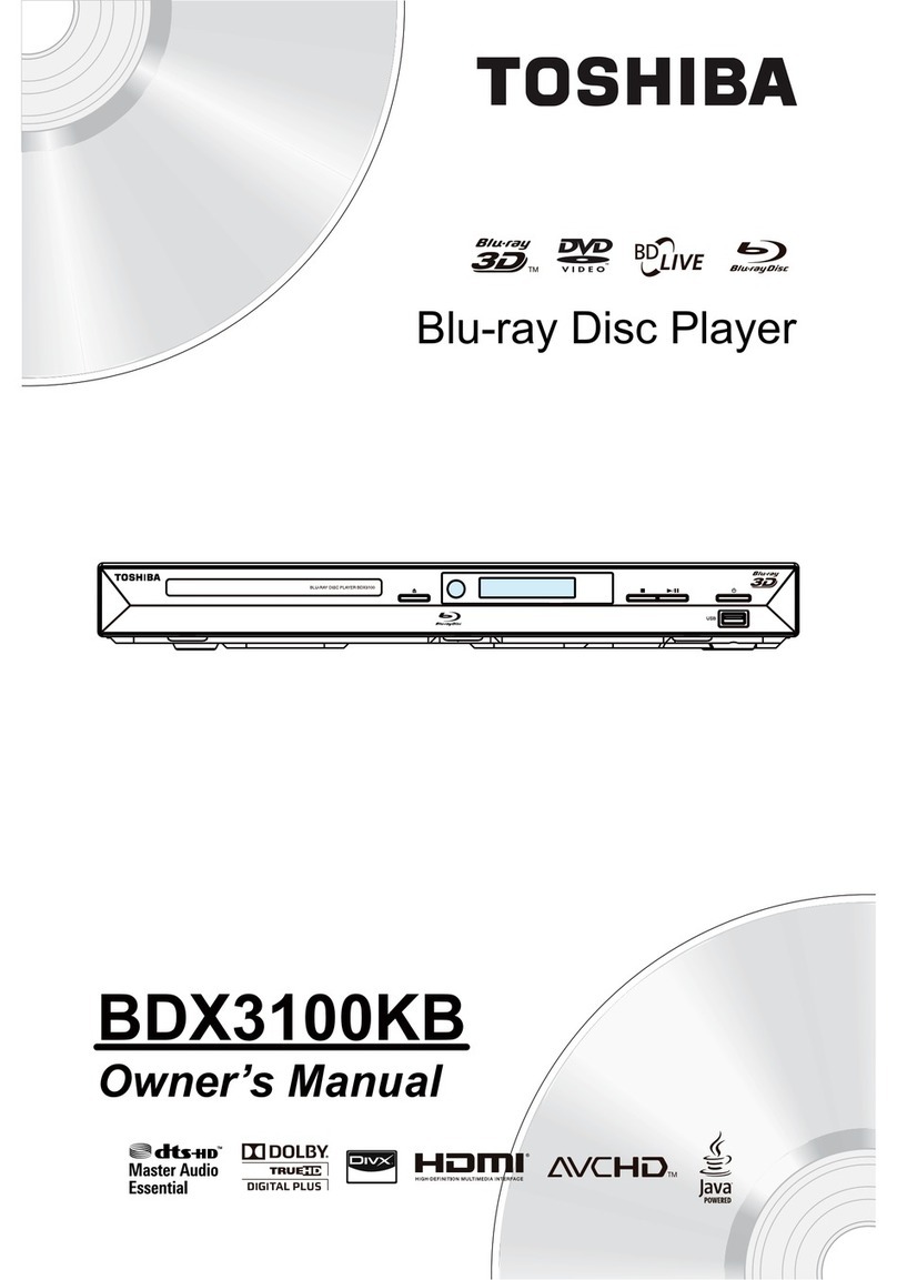 Toshiba BDX3100KB owner's manual