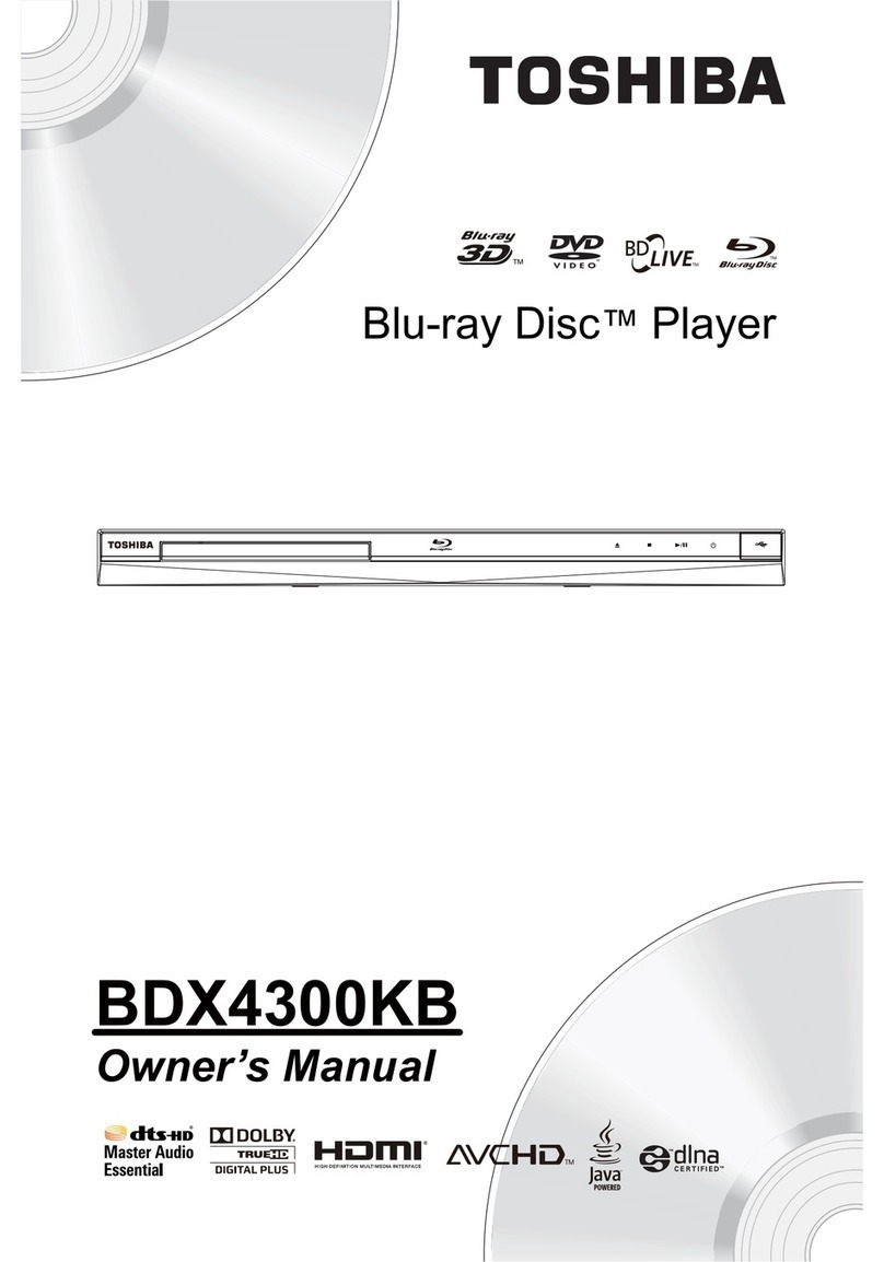 Toshiba BDX4300KB User manual