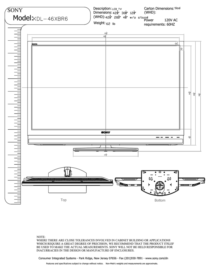 Sony BRAVIA KDL-46XBR6 User manual