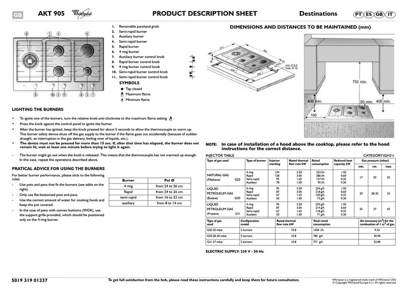 Whirlpool AKT 905/IX Instructions for use