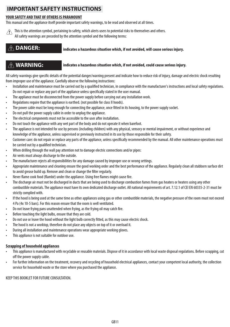 Whirlpool AKR 809 MR AKR 809 MR Important safety instructions