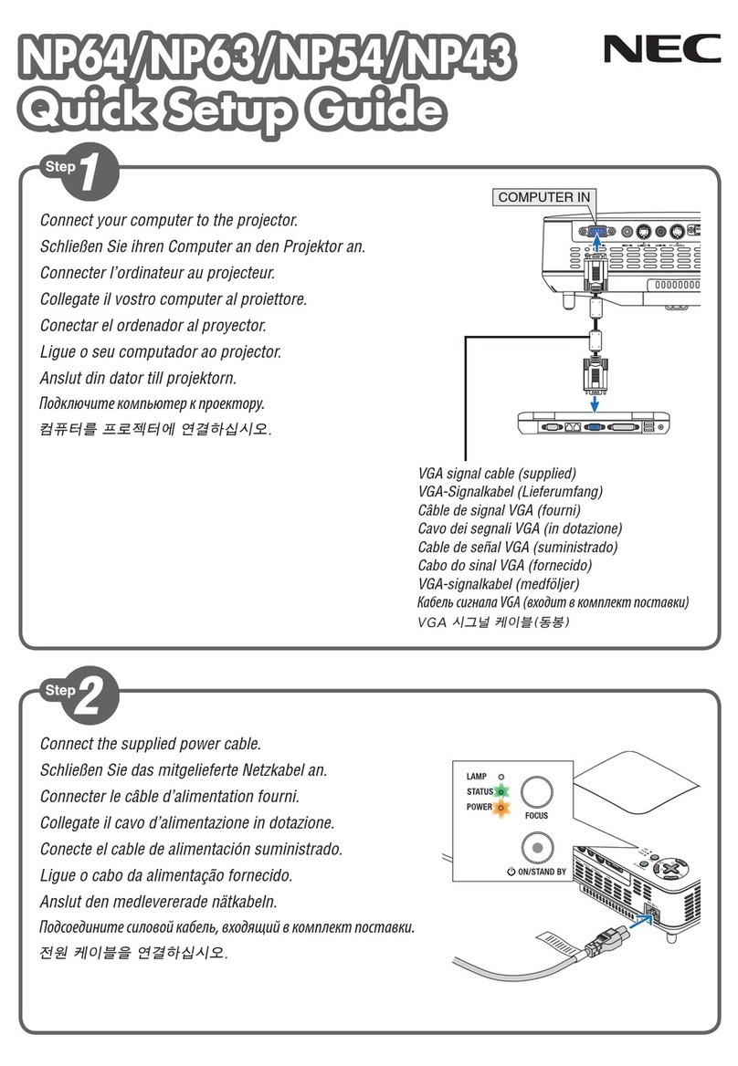 NEC NP64 Series User manual