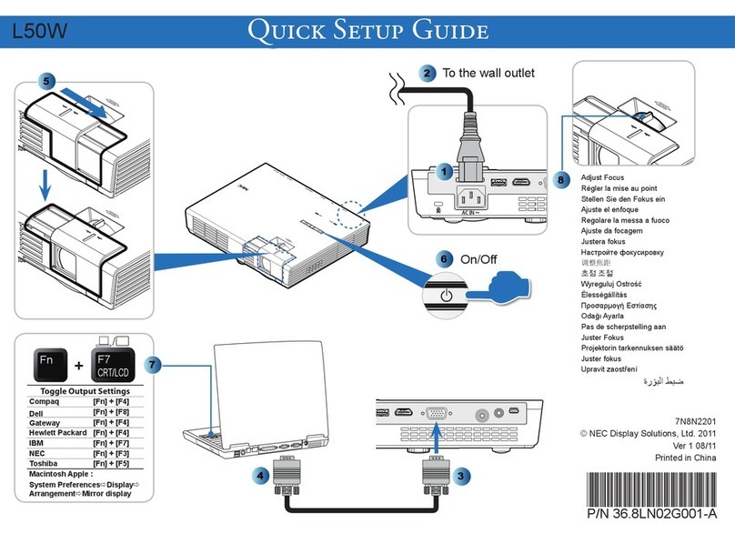 NEC NP-L50W User manual