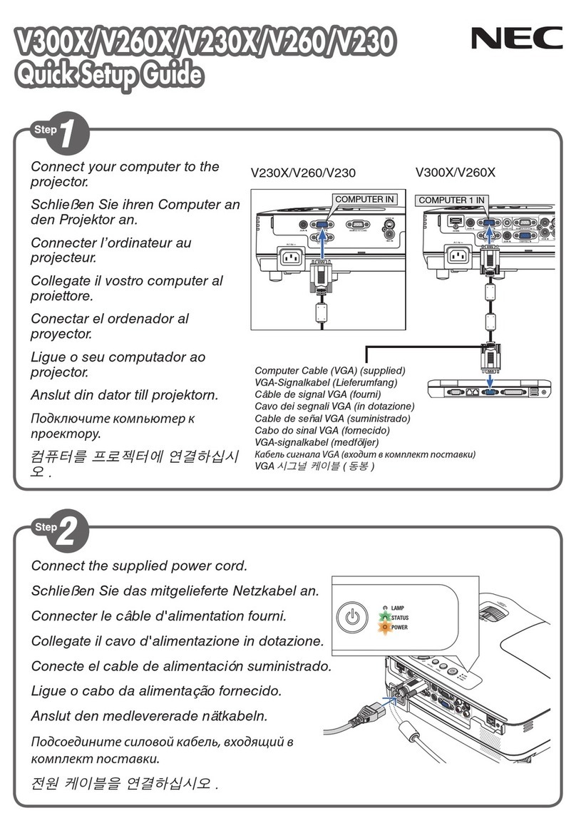 NEC NP-V300X User manual