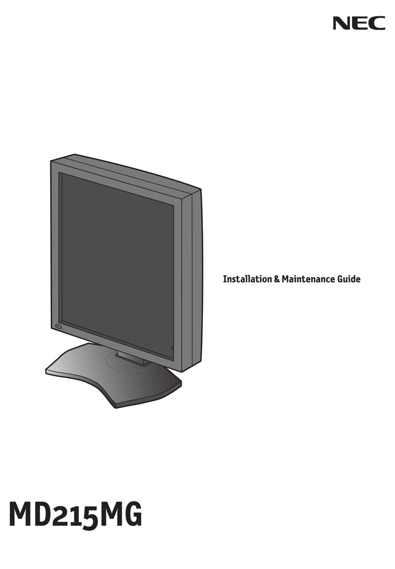NEC MultiSync MD215MG-S5 Operating and safety instructions