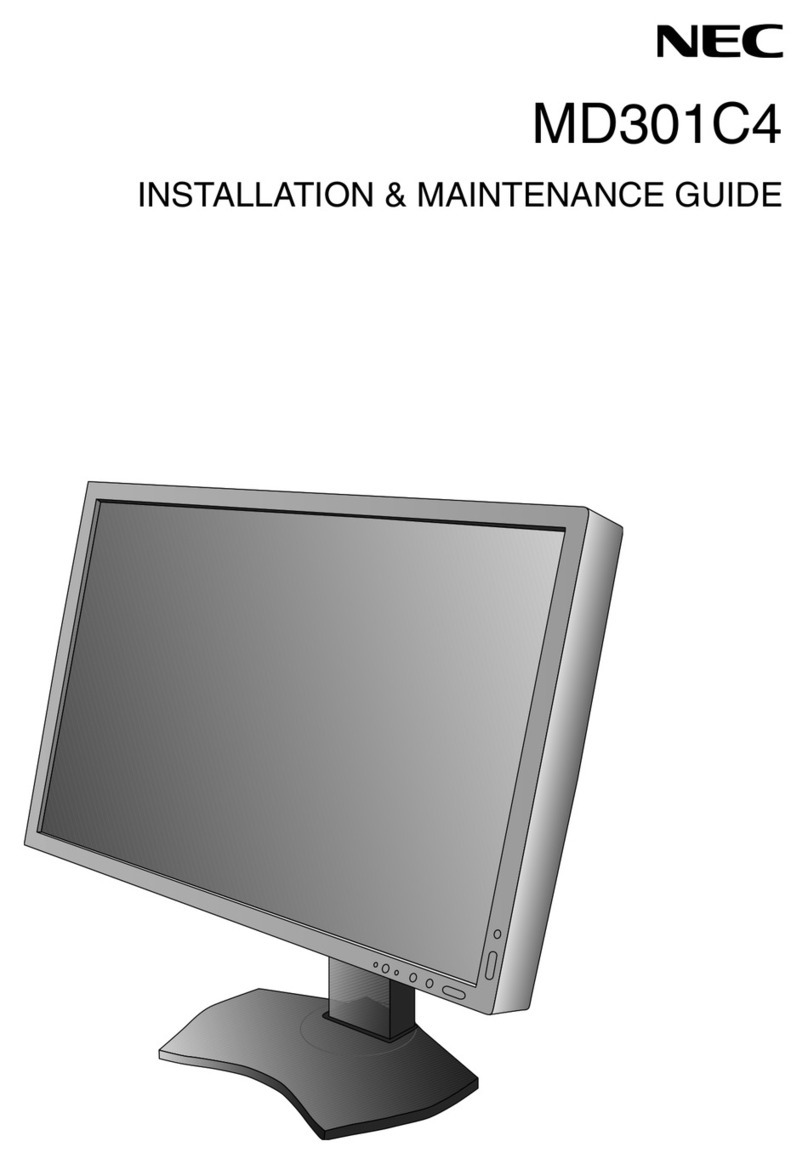 NEC MultiSync MD301C4 Operating and safety instructions