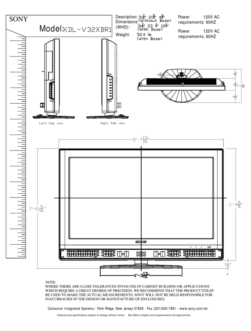 Sony BRAVIA KDL-V32XBR1 Guide