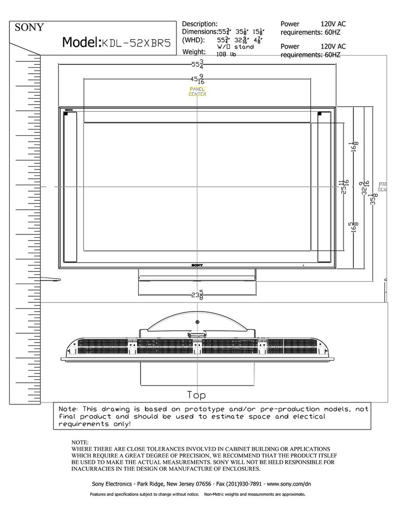 Sony BRAVIA KDL-52XBR5 Guide Sony BRAVIA KDL-52XBR5 Guide
