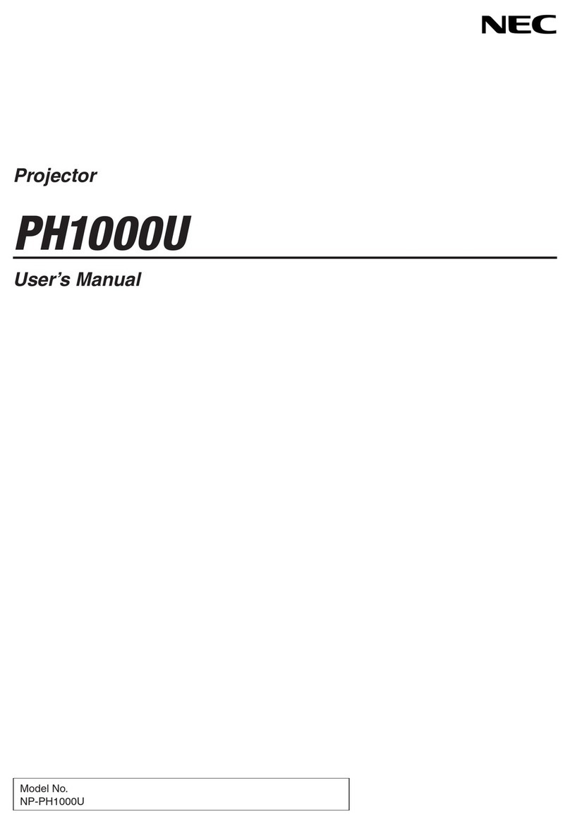 NEC NP-PH1000U User manual